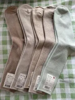 新品未使用ユニクロメンズリブソックスセット 25-27cm 5足セット