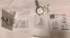 鬼滅の刃　原画展　クリアベースキーホルダー　冨岡義勇　竈門炭治郎　ねずこ