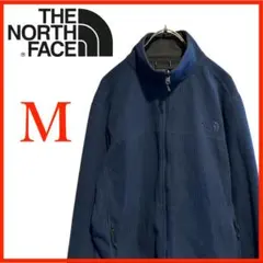T4572*ノースフェイス*フリースジャケット*フルジップ*メンズM*ネイビー