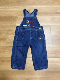 ミキハウス 80cm デニムオーバーオール