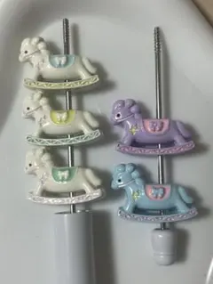 合金ビーズ　うま