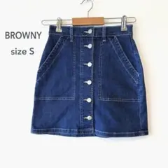 BROWNY STANDARD デニム　ミニスカート インディゴブルー⁠　Ｓのサムネイル