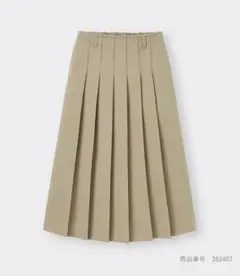 GU プリーツAラインミディスカートQ Mサイズ