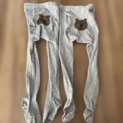 ベビーギャップ　くまタイツ　4-5 双子