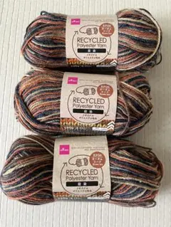 DAISO RECYCLED Polyester Yarn オータムリーフ 3玉