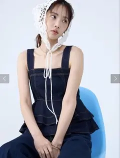 【美品】ラグナムーン　デニムペプラムキャミソールのサムネイル