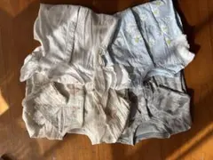 ロンパース・カバーオールセット（ホワイト・水色）