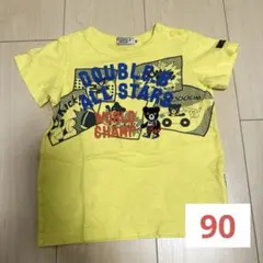 DOUBLE.B イエロー Tシャツ 90 ミキハウス　ダブルビー