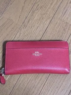 COACH 長財布 赤