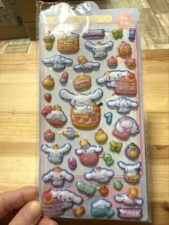 ボンボンドロップ　シール　3Dシール　シール交換　サンリオ　シナモン　シナモ