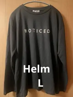 Helm ブラック 長袖 Tシャツ NOTICED