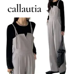 美品 カラウティア XL カシュクールデザインオールインワン 大きいサイズのサムネイル