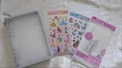 ダイソー 6リングファイル フリーポケットリフィル ペタペタシール 4点