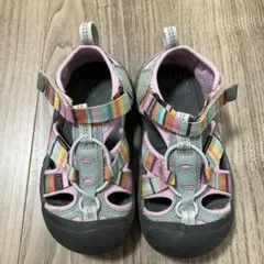KEEN キッズ サンダル ピンク・グレー