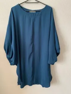 す*ー様 グリーン トップス　チュニック　ポリエステル100% 大きいサイズ