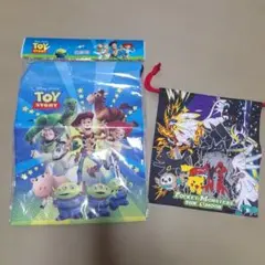 ポケットモンスター　トイストーリー　巾着　コップ袋