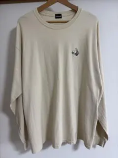 美品‼️フリークスストア 長袖 カットソー ロンT ベージュ 刺繍 ベアー XL