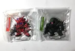機動戦士ガンダムジークアクス　ガシャポン　アクリルスタンド　赤いガンダム　ザク