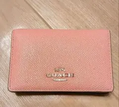 COACH 名刺入れ ピンク レザー カードケースのサムネイル