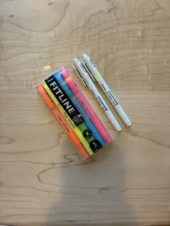 Pentel FITLINE 蛍光ペン 5色セット PILOT KIRE-NAのサムネイル