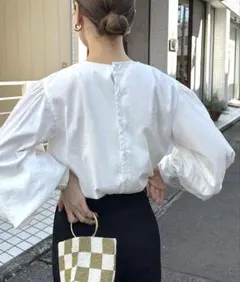 select MOCA by son ボリュームスリーブブラウス