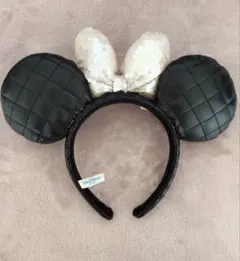 ミニーマウス 耳カチューシャ スパンコール付き