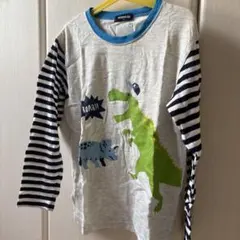 kids-kip 恐竜プリント長袖カットソー