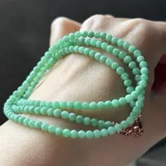 専用鑑定書　ミャンマー産天然本翡翠 A貨 グリーン翡翠 ブレスレット　ネックレス