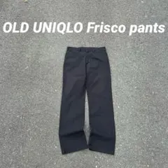 希少 34×33 BLACK フリスコパンツOLD UNIQLO