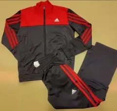 adidas ジャージ 赤/黒 上下 セット　130