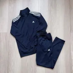adidas アディダス ジャージ上下 160 ネイビー 紺色