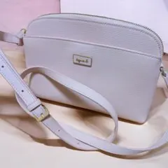 【美品】agnes b. アニエスベー ショルダーバッグ ライトピンク 牛革