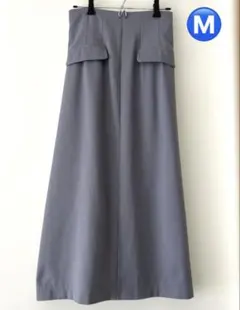★美品★Ｎ.ナチュラルビューティーベーシック　ロングスカート　グレー系　Mのサムネイル
