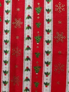 クリスマスモチーフの綿生地 サイズ50×110
