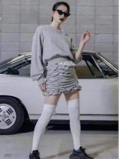 Bibiy. STELLAR MINI SKIRT ホワイト - メルカリ