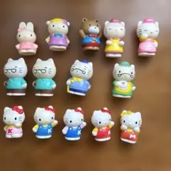 ハローキティ キティちゃんソフビ指人形 昭和レトロ サンリオ