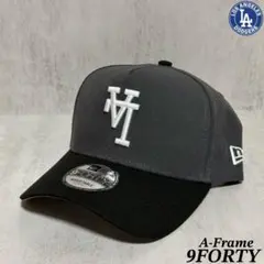 【海外限定】 ドジャース 9FORTY LA逆ロゴ グラファイト&ブラック ①