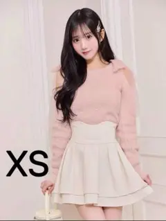ミシェルマカロン 美脚スカート 美脚になれるスカート アイボリー xs