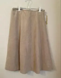 スエード風 スカート ベージュ
