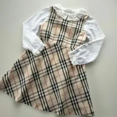 美品★110cm BURBERRY LONDON バーバリー チェックワンピース
