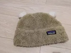 patagonia ベビー帽子 6M ベージュ