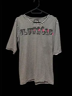 PPFM ボーダー Tシャツ 半袖 Y2K punk 00s swagのサムネイル