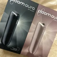 新品未登録　プルームオーラ Ploom AURAジェットブラック　ローズゴールド