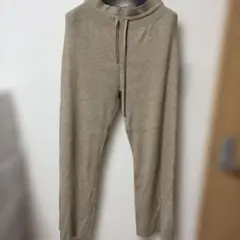 ユニクロ ウォッシャブルニットリブパンツ　L サイズ