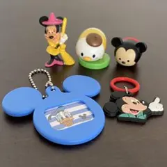 ミッキー ミニー ドナルド ツムツム フィギュア キーホルダー めじるし セット