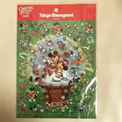 【未使用】TDLクリスマスファンタジー2009ぷっくりシール ／ 平成レトロ ♪