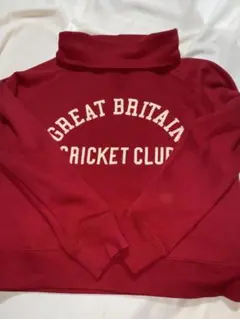 E hyphen world gallery タートルネックトレーナー赤