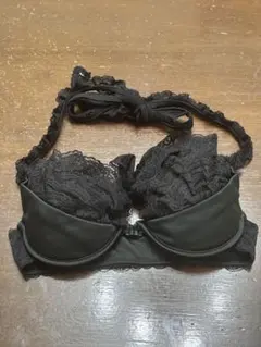 MA＊RS 美品　ブラック レース ホルターネック 見せブラ