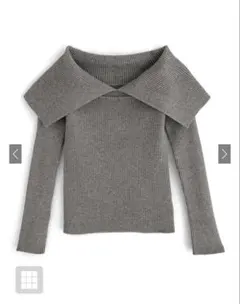 GRL オフショルダーニットトップス