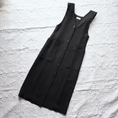 未使用タグ付き☆IENA TAピケ肩リボン ノースリーブワンピース　36